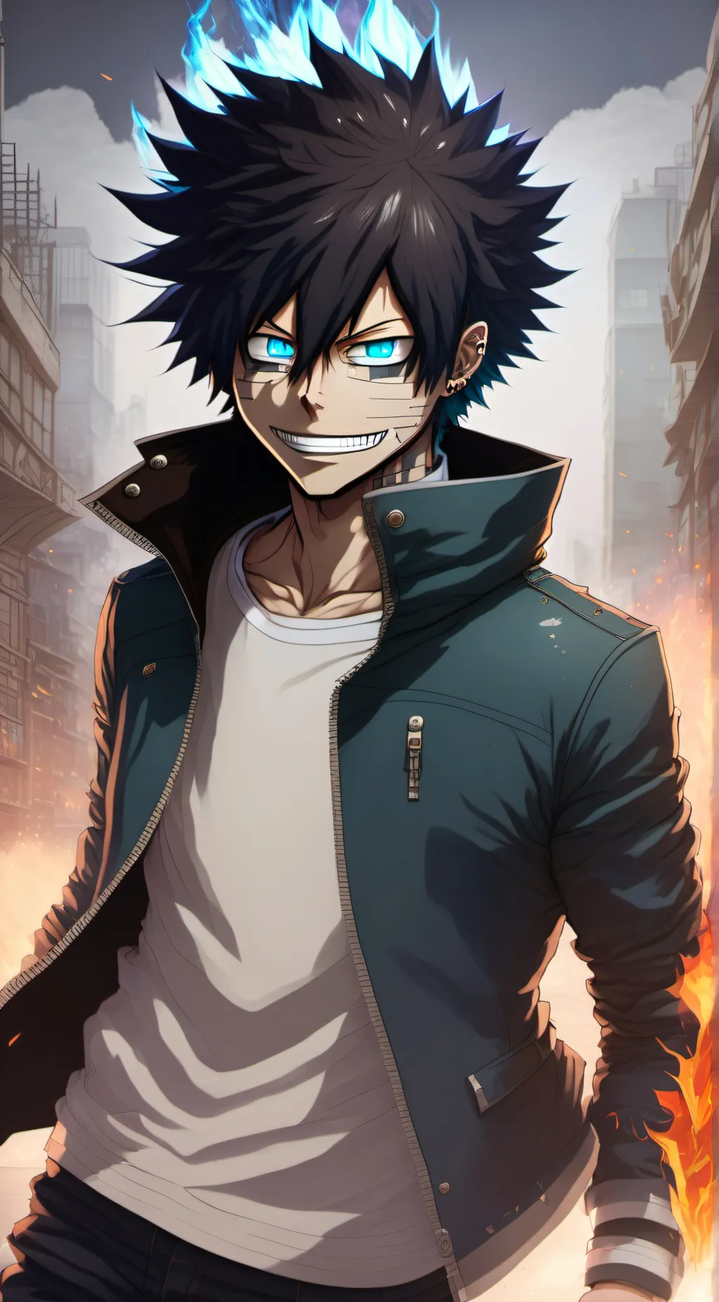 ai character: Dabi background