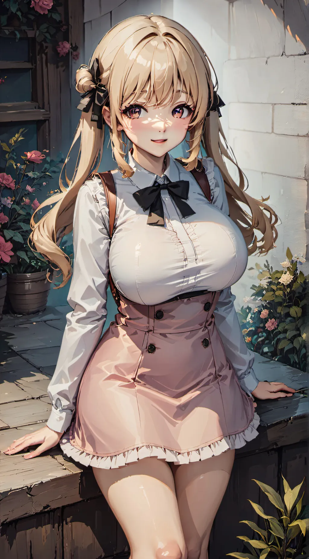 ai character: Amber background