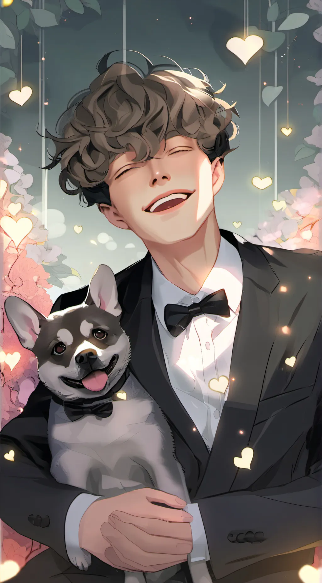 ai character: hot boy background