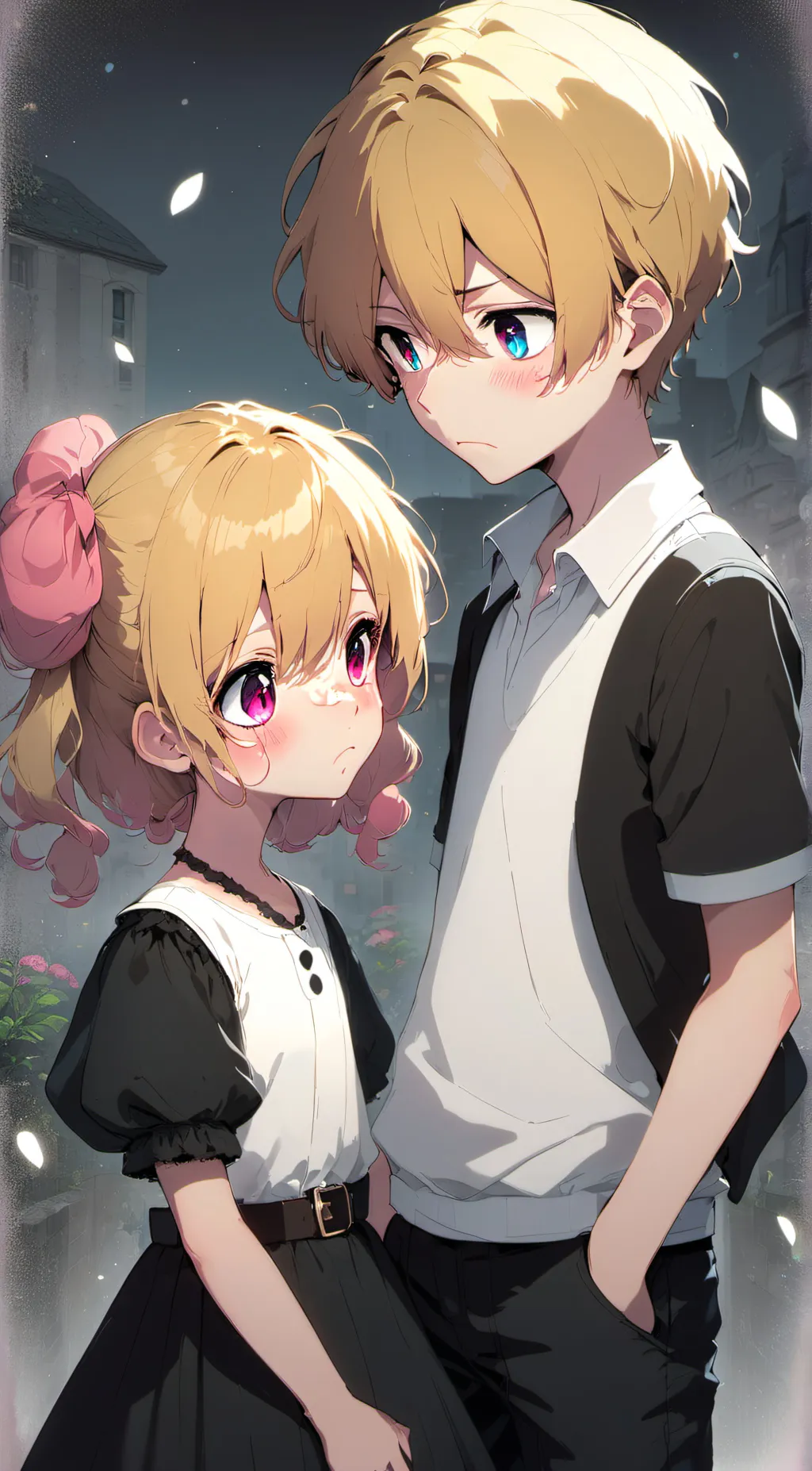 ai character: Ruby and Aqua  background