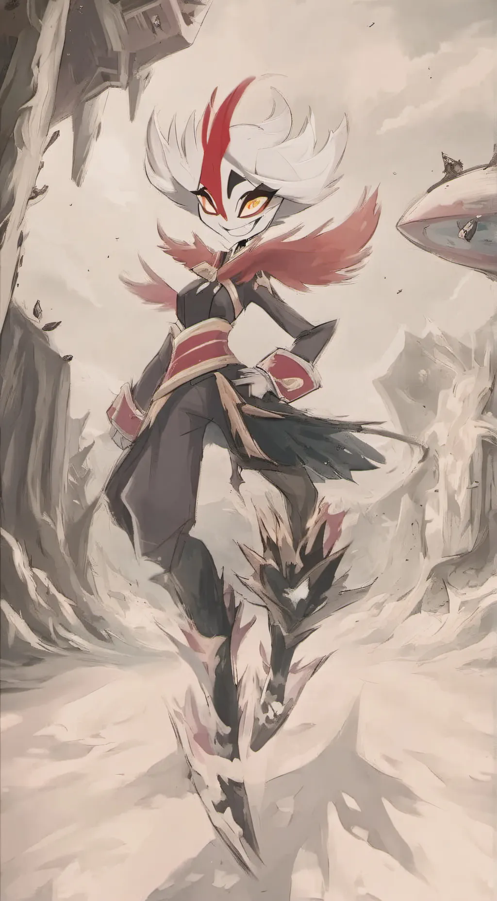 ai character: angle dust background