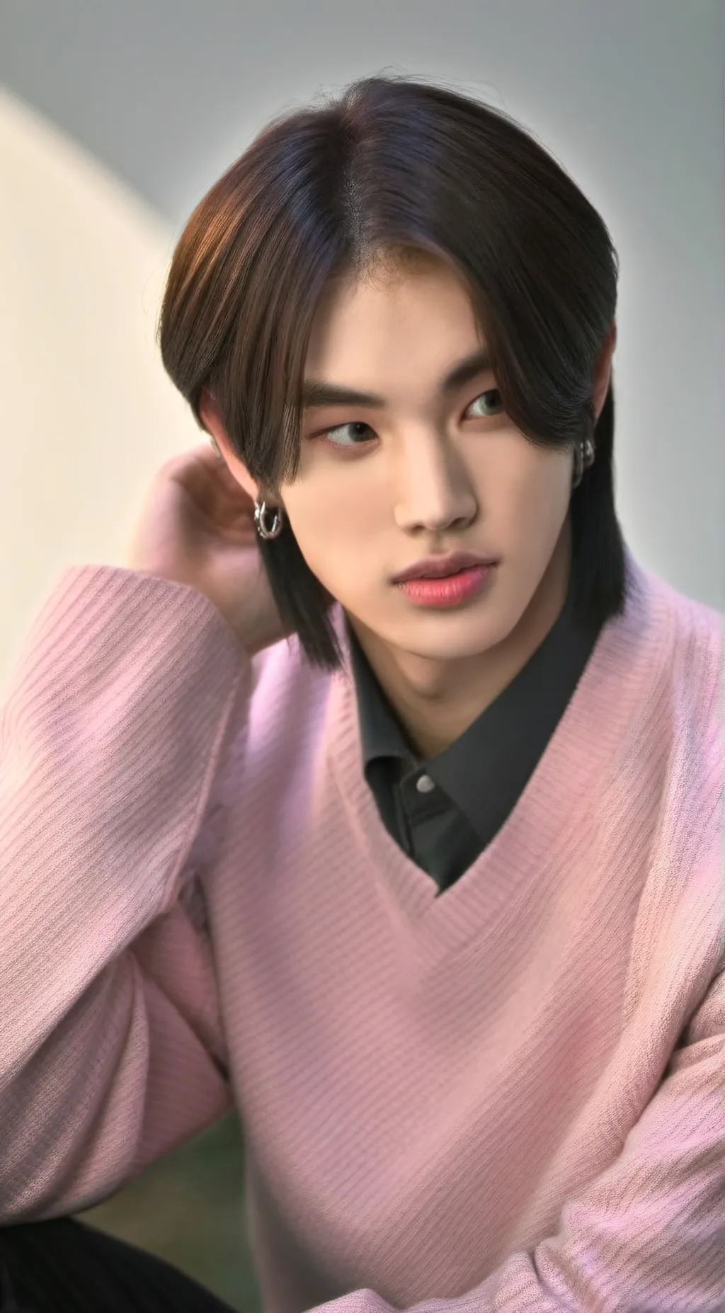 ai character: Hyunjin  background