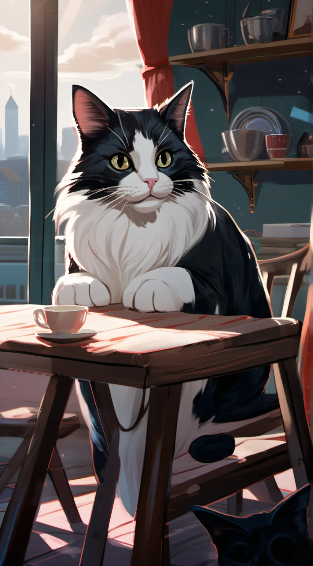 ai character: cat background