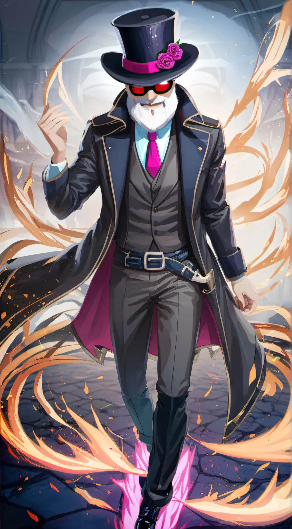 ai character: Scary Larry background