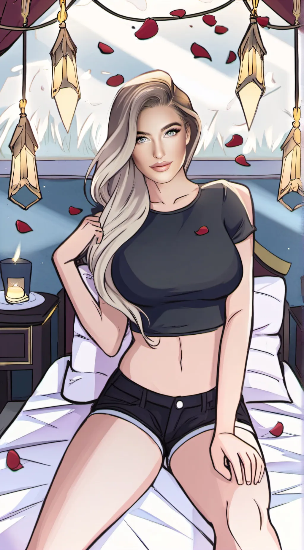 ai character: Sexy  background