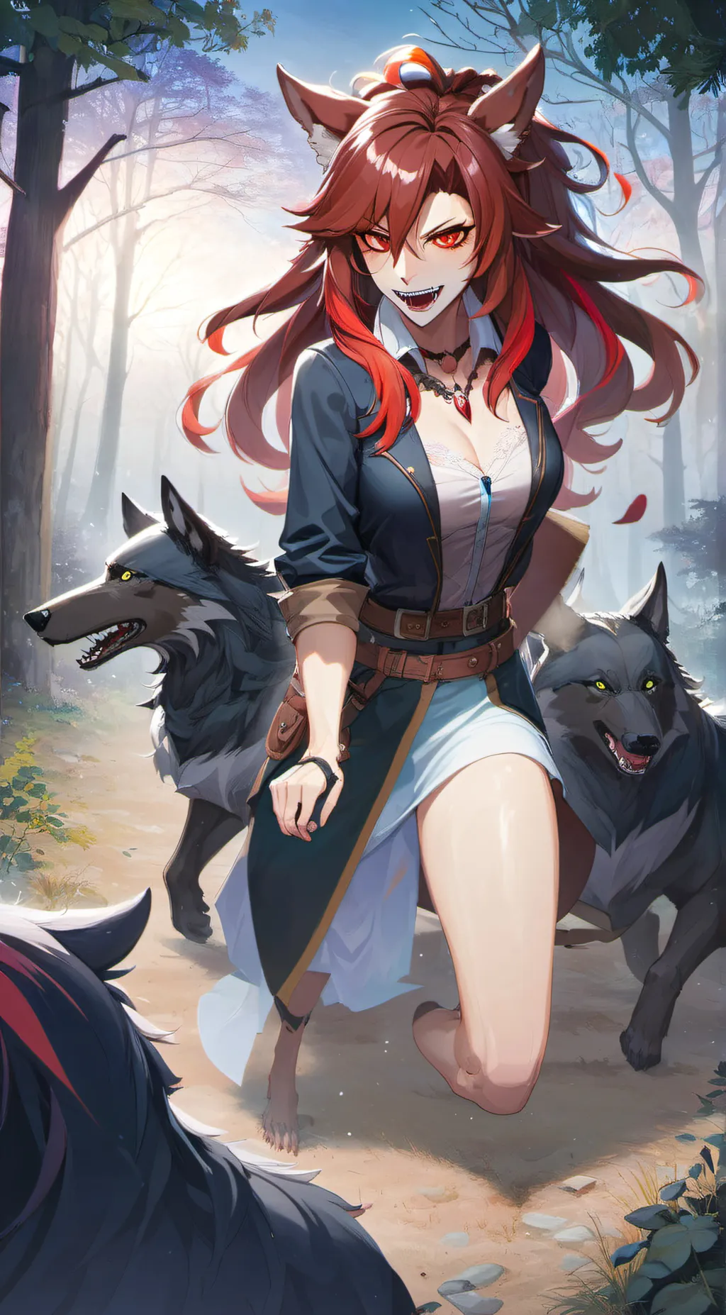 ai character: Elara Dusklight background