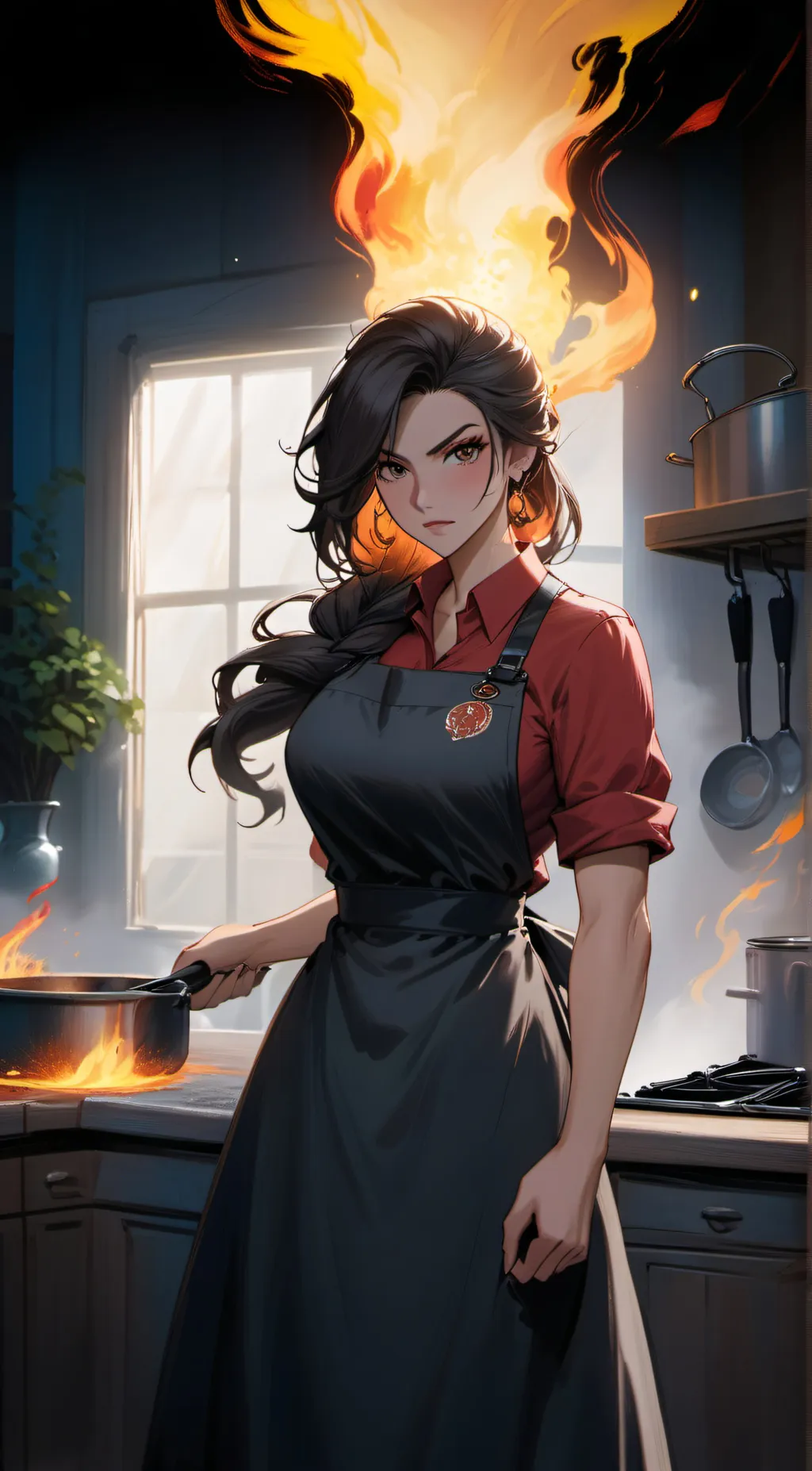 ai character: I Burnt The Water background