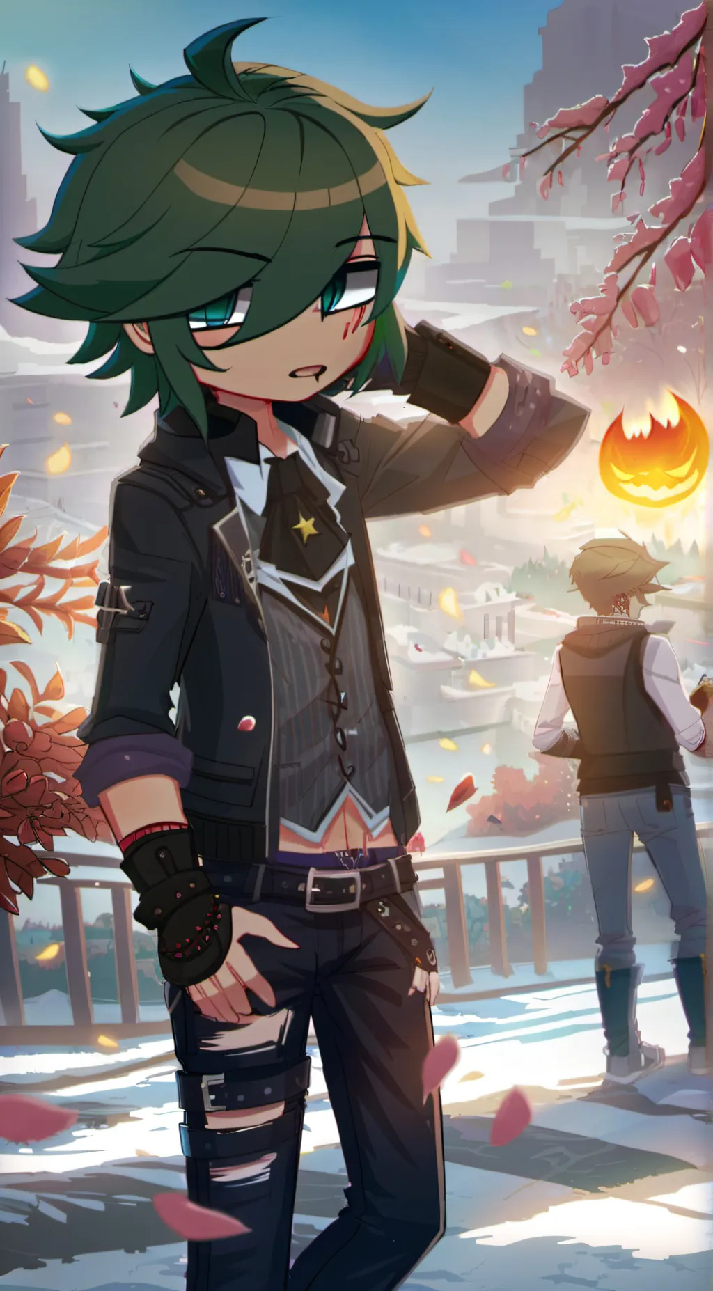 ai character: Emo boy background