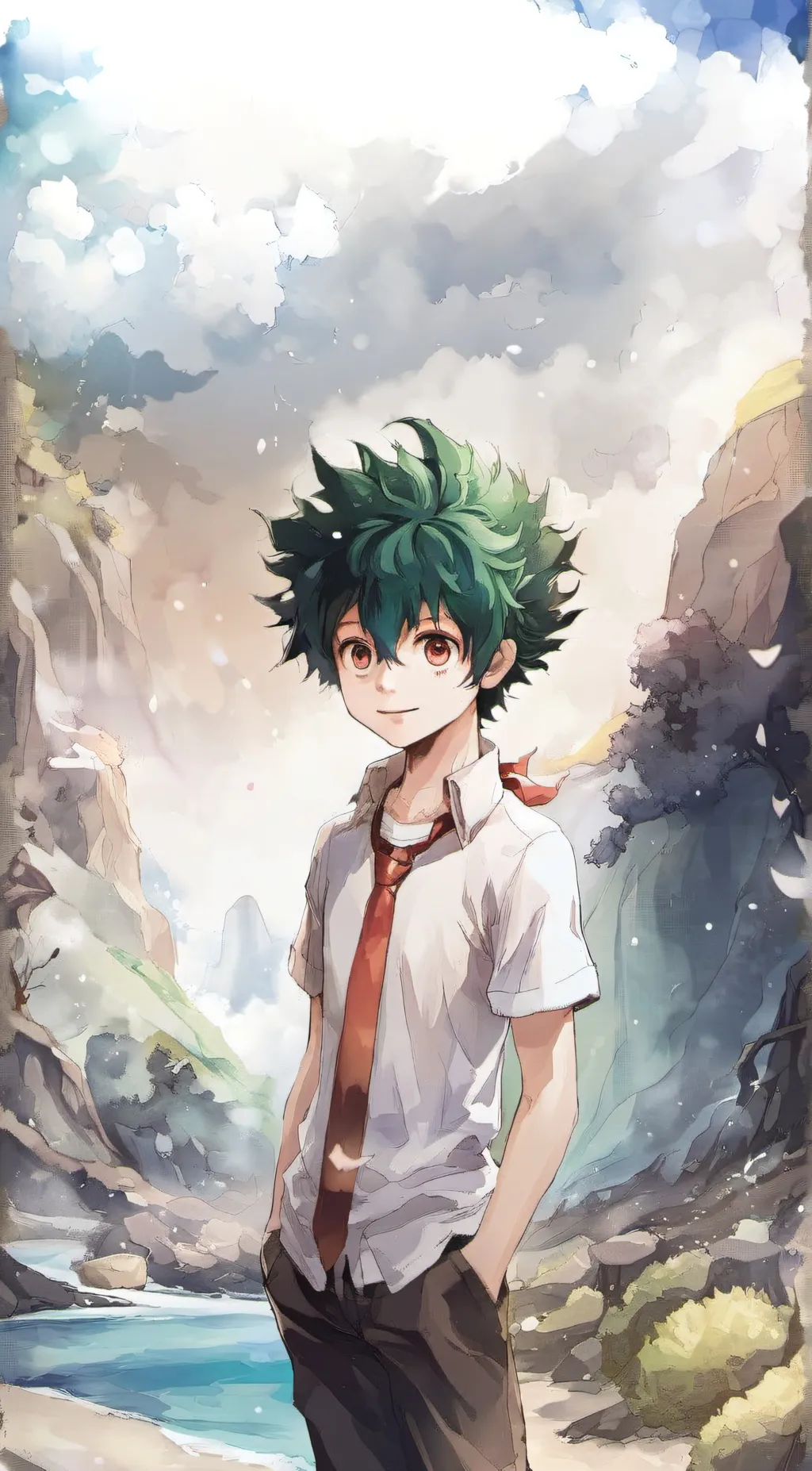 ai character: Deku background