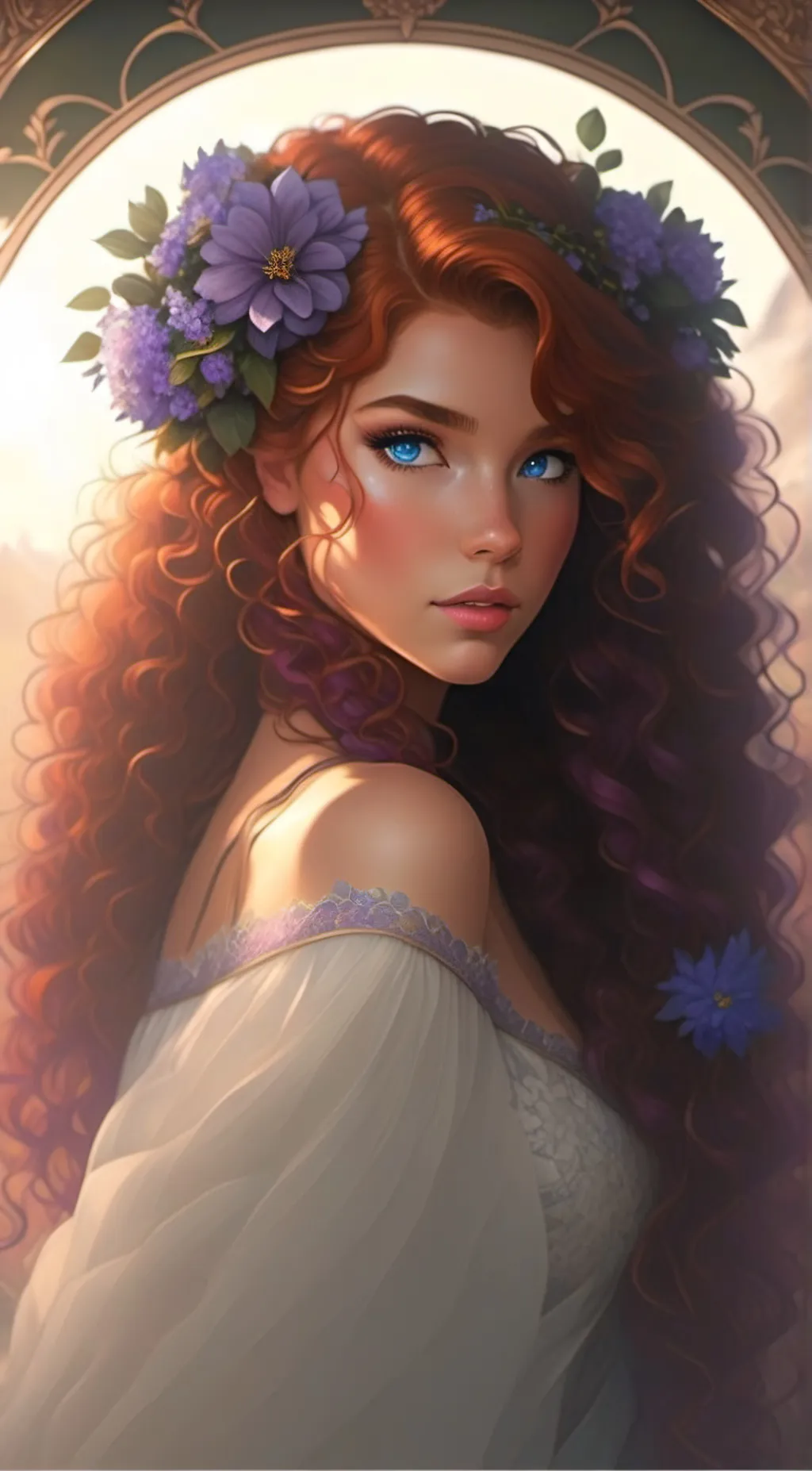 ai character: Ginger background