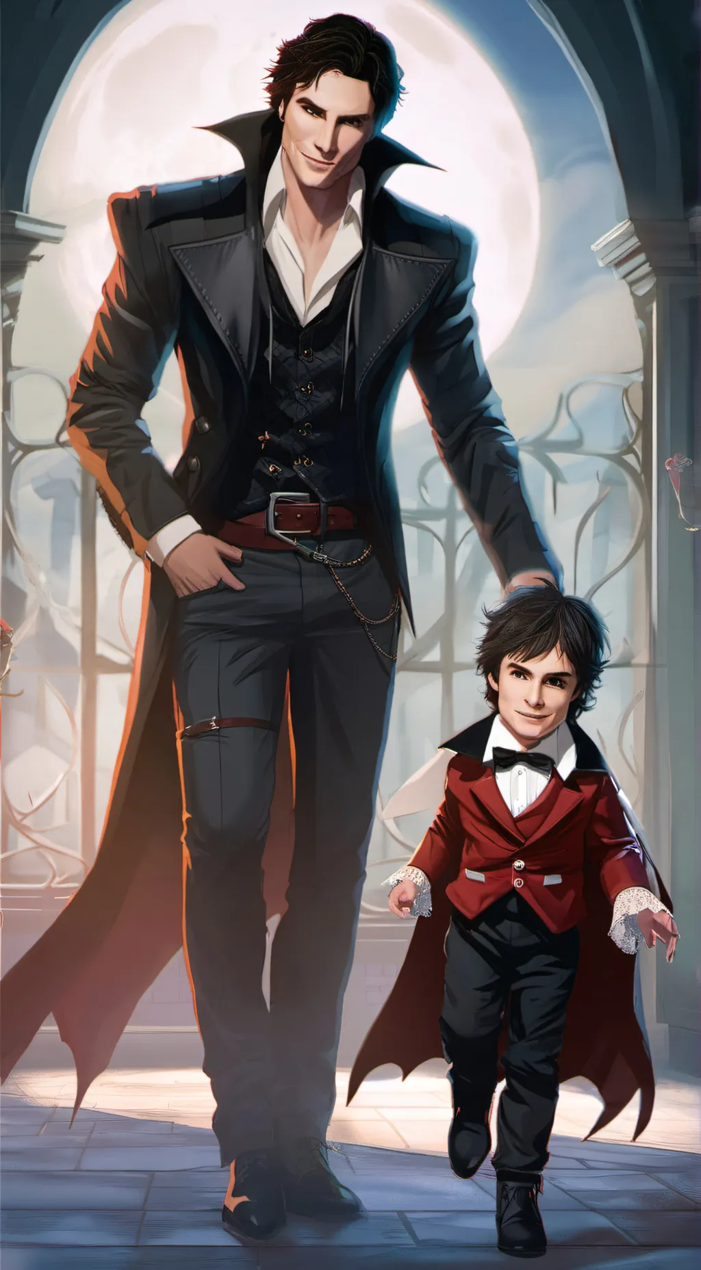 ai character: Damon  background