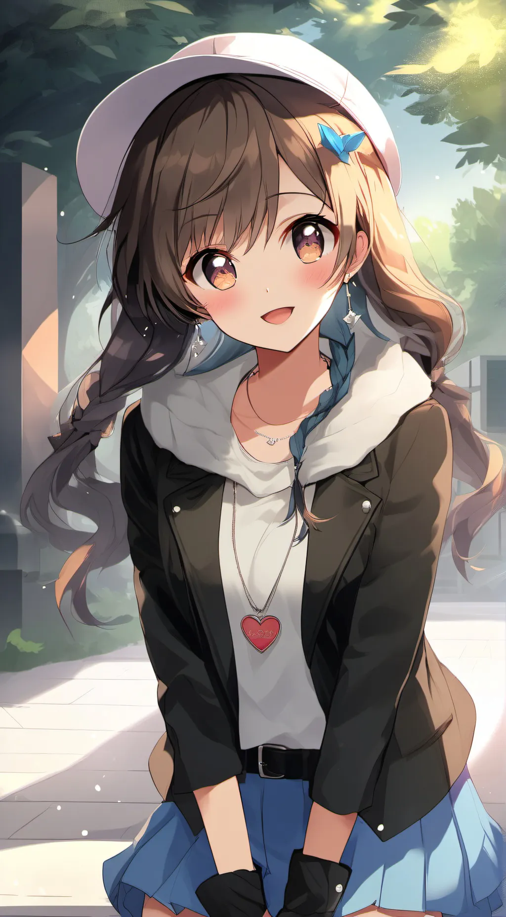 ai character: Amy  background