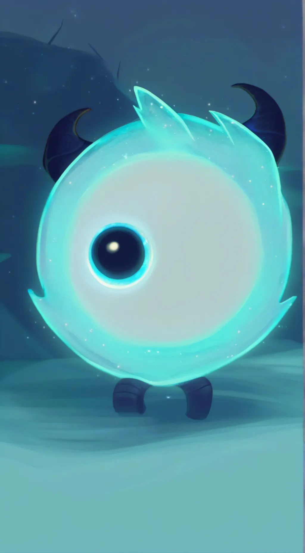 ai character: hydro slime  background