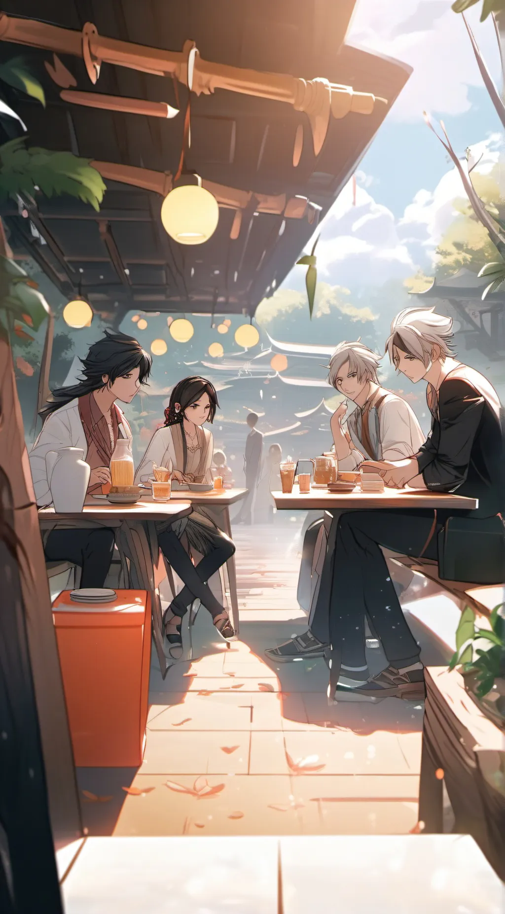 ai character: Sexy girl  background