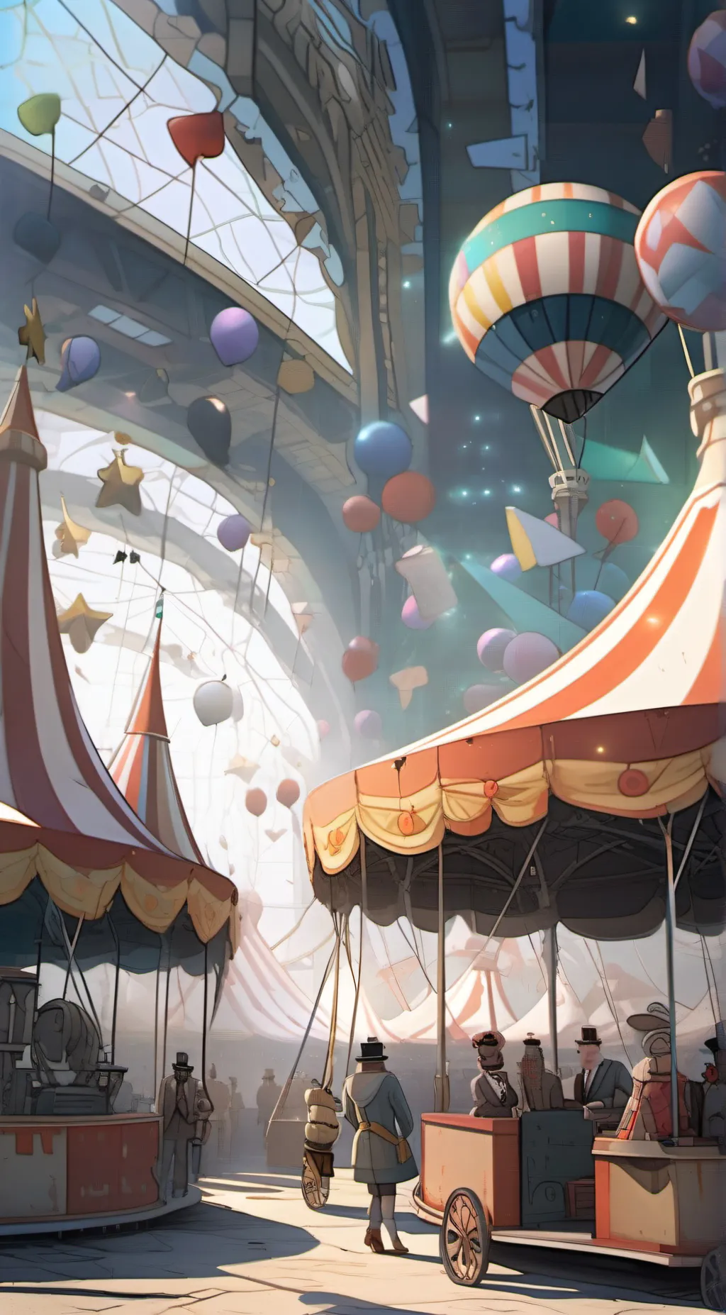 ai character: digital circus  background