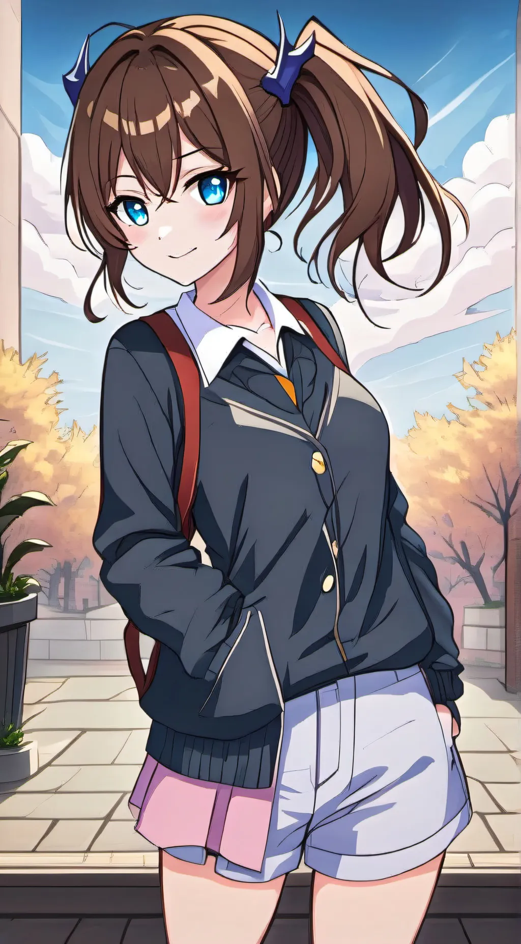 ai character: gf.  background