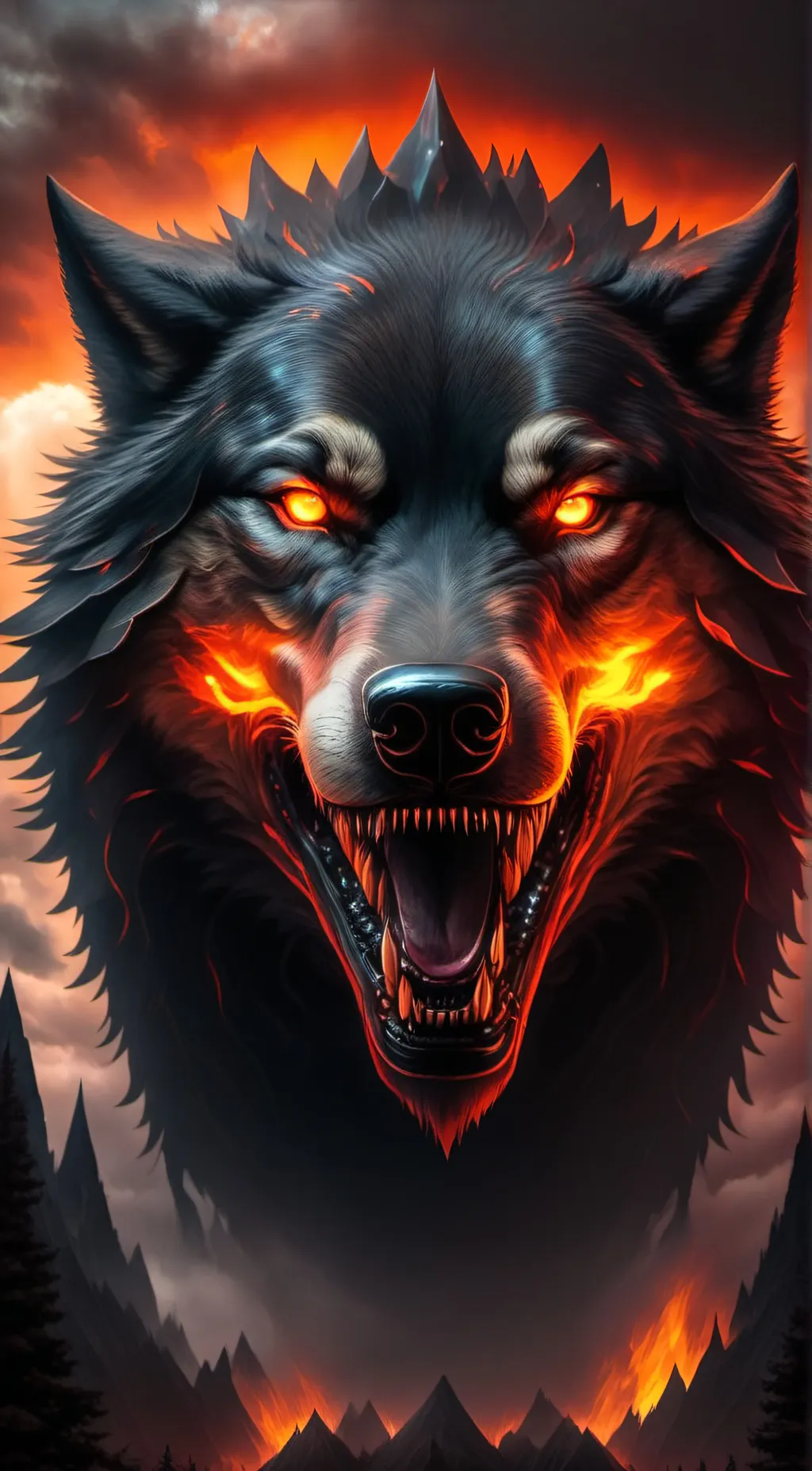 ai character: Wolf king background