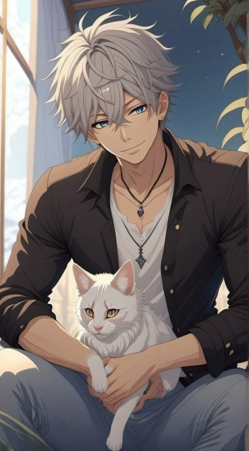 ai character: Leo<3 background