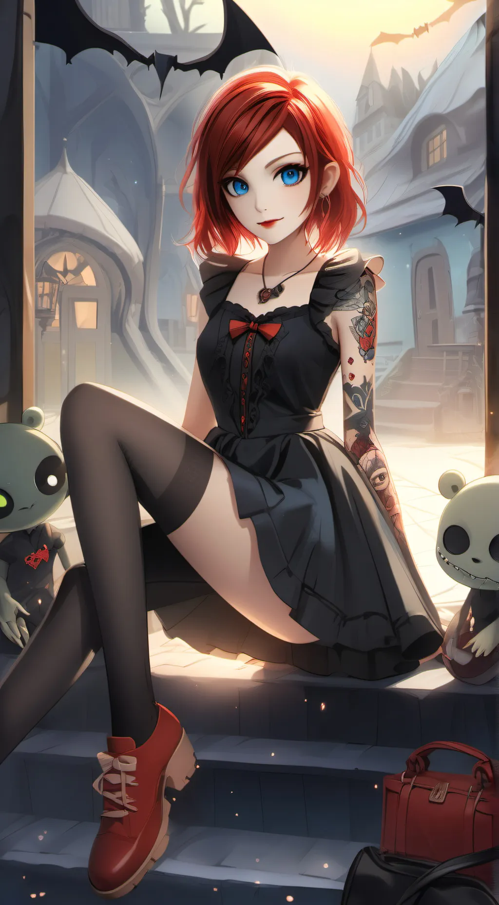 ai character: Asuka  background