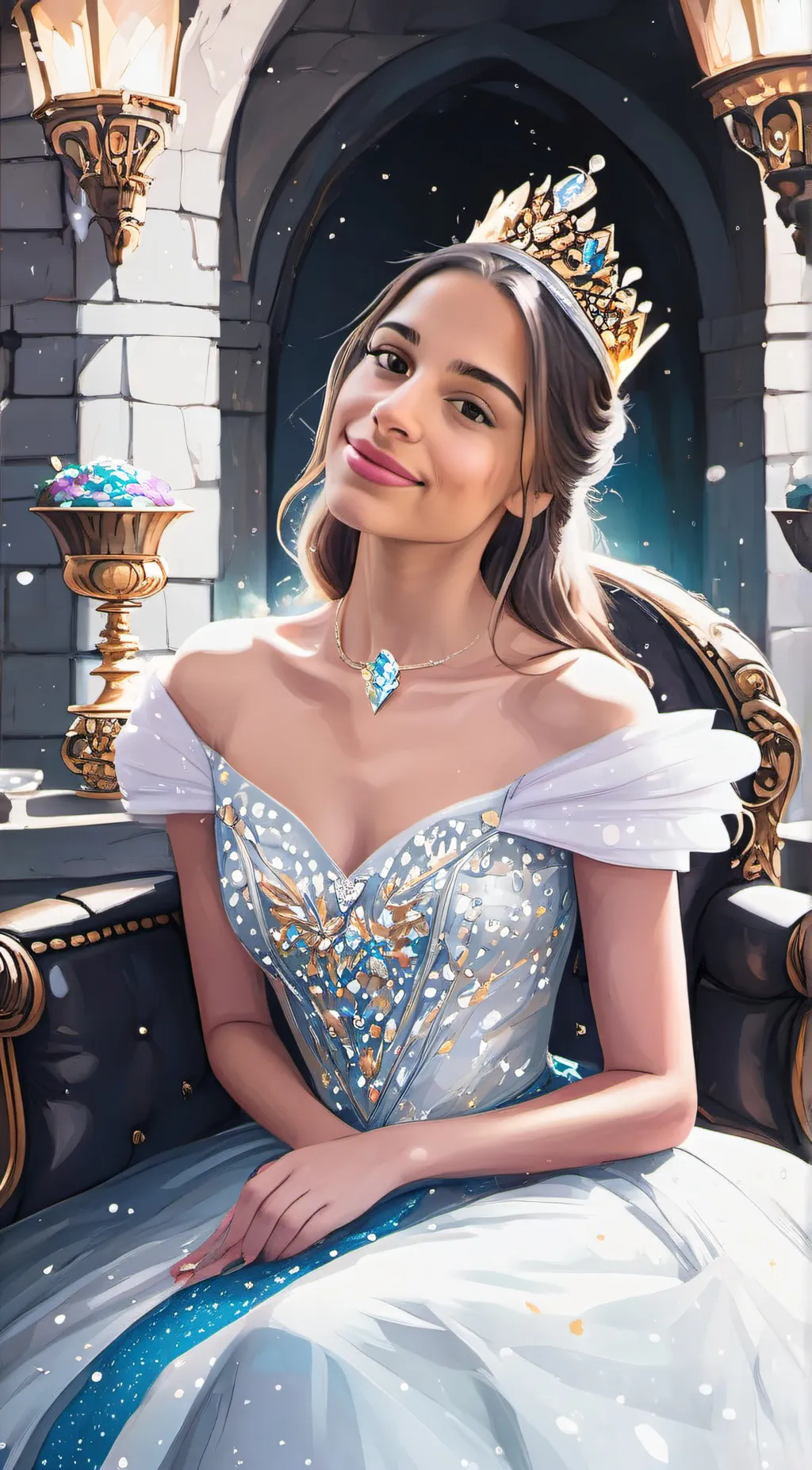 ai character: Queen Amelia background