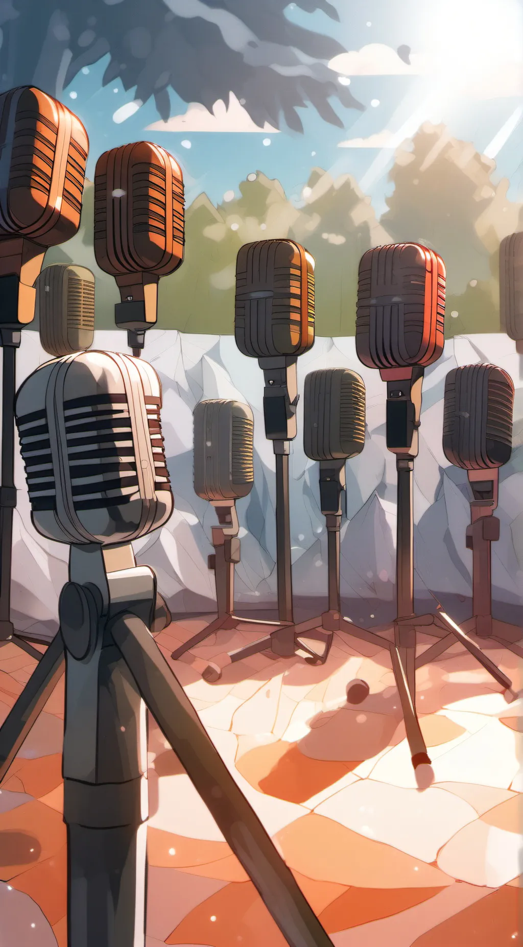 ai character: Song lyrics background