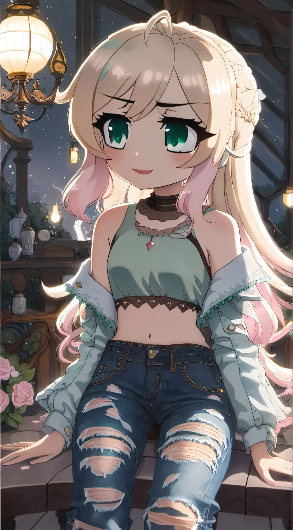 ai character: Zoey background