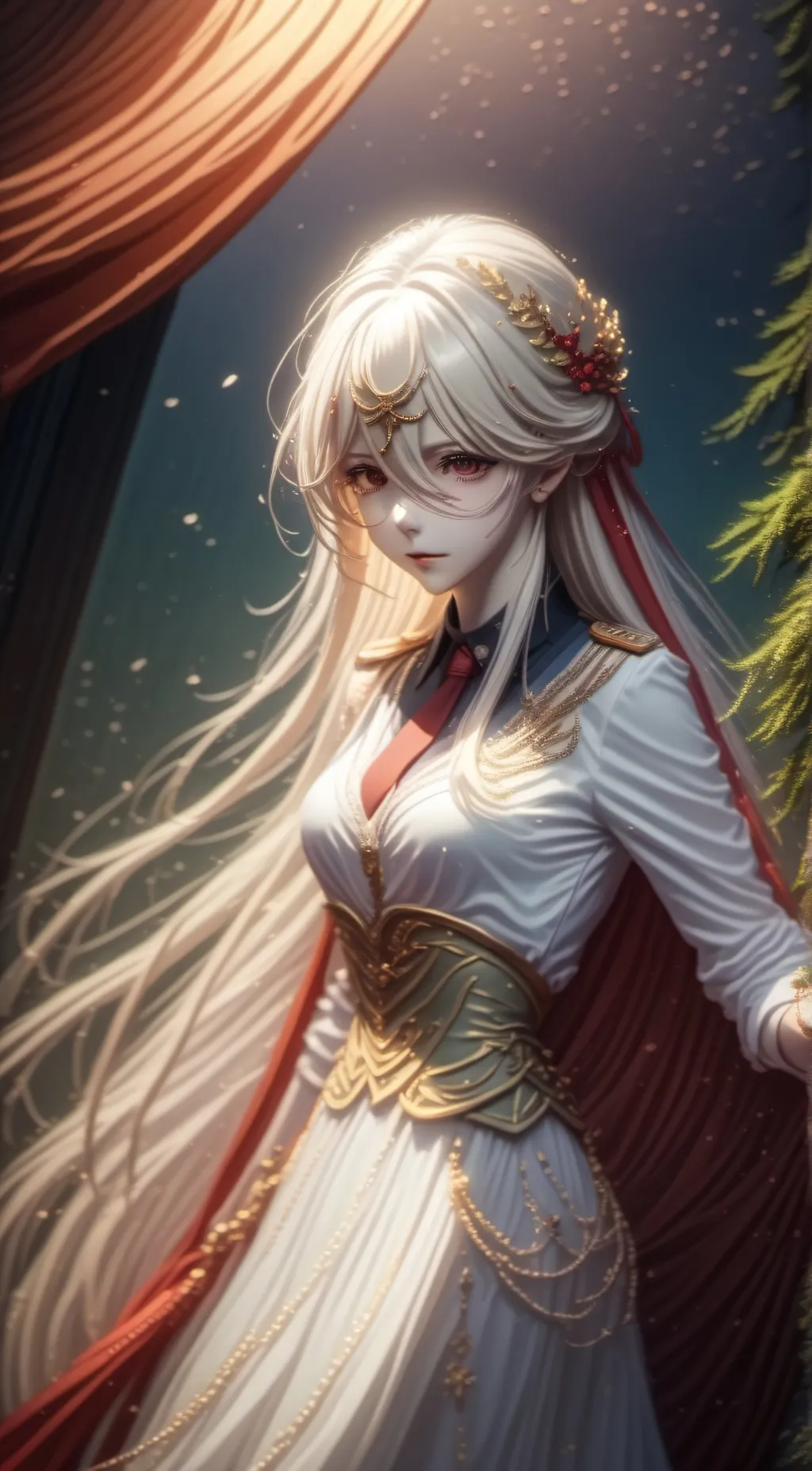 ai character: 白华 background