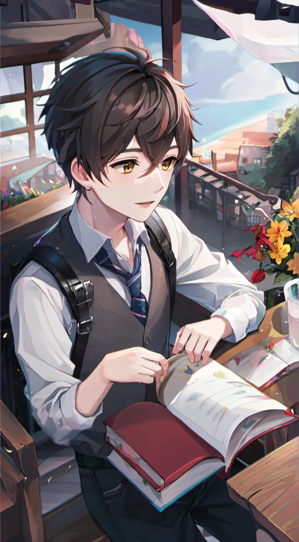 ai character: Evan background