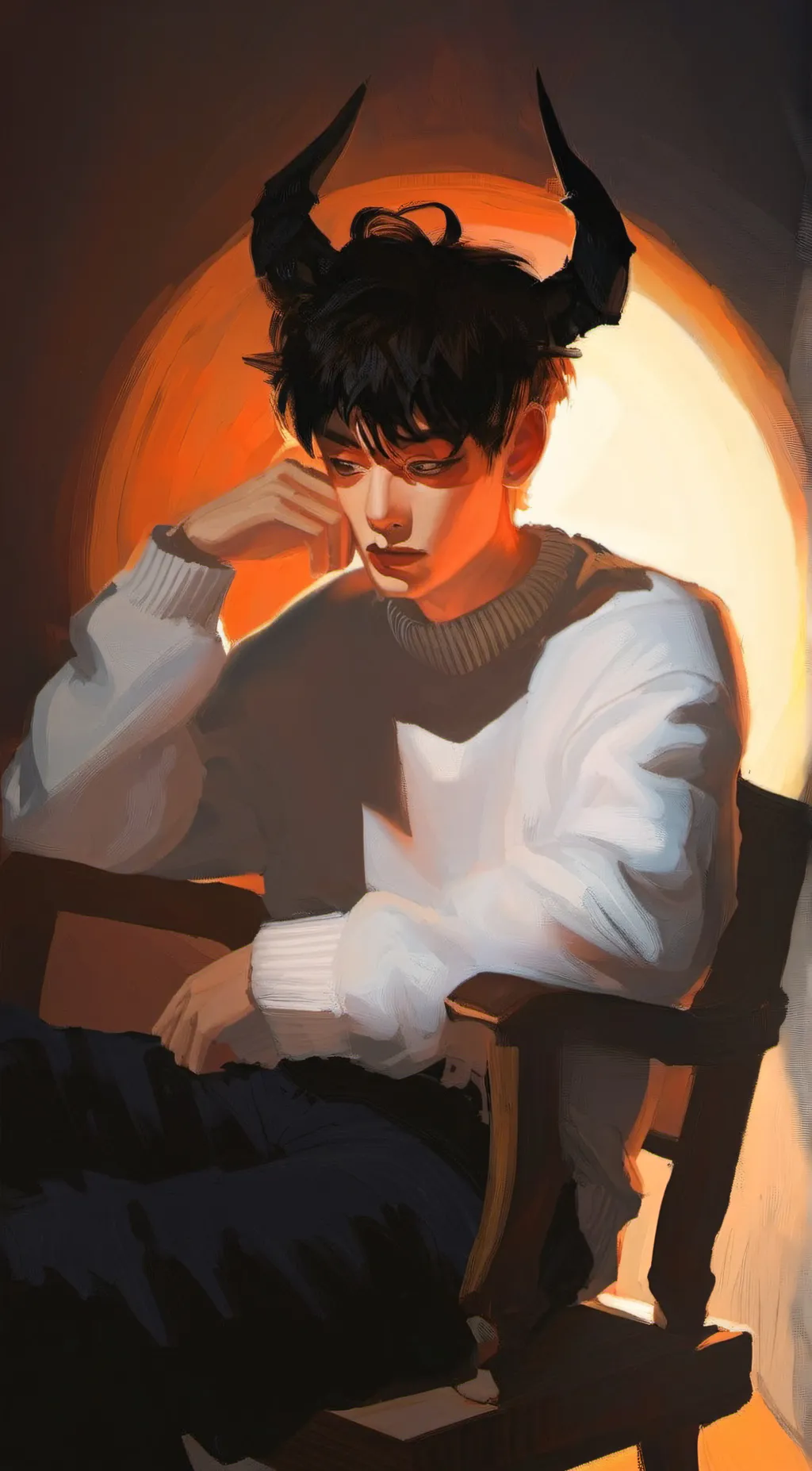 ai character: Lucas  background