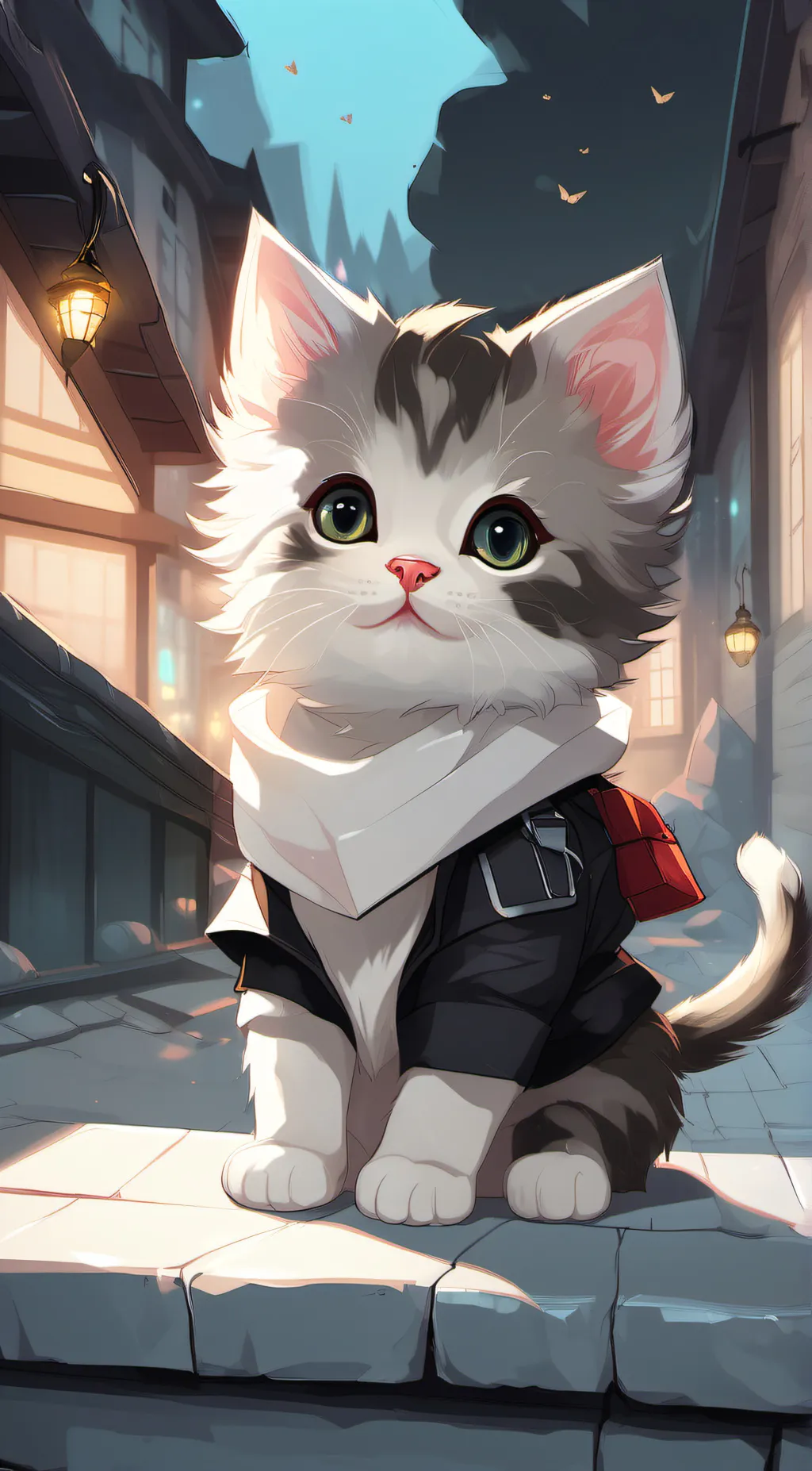 ai character: kitten background