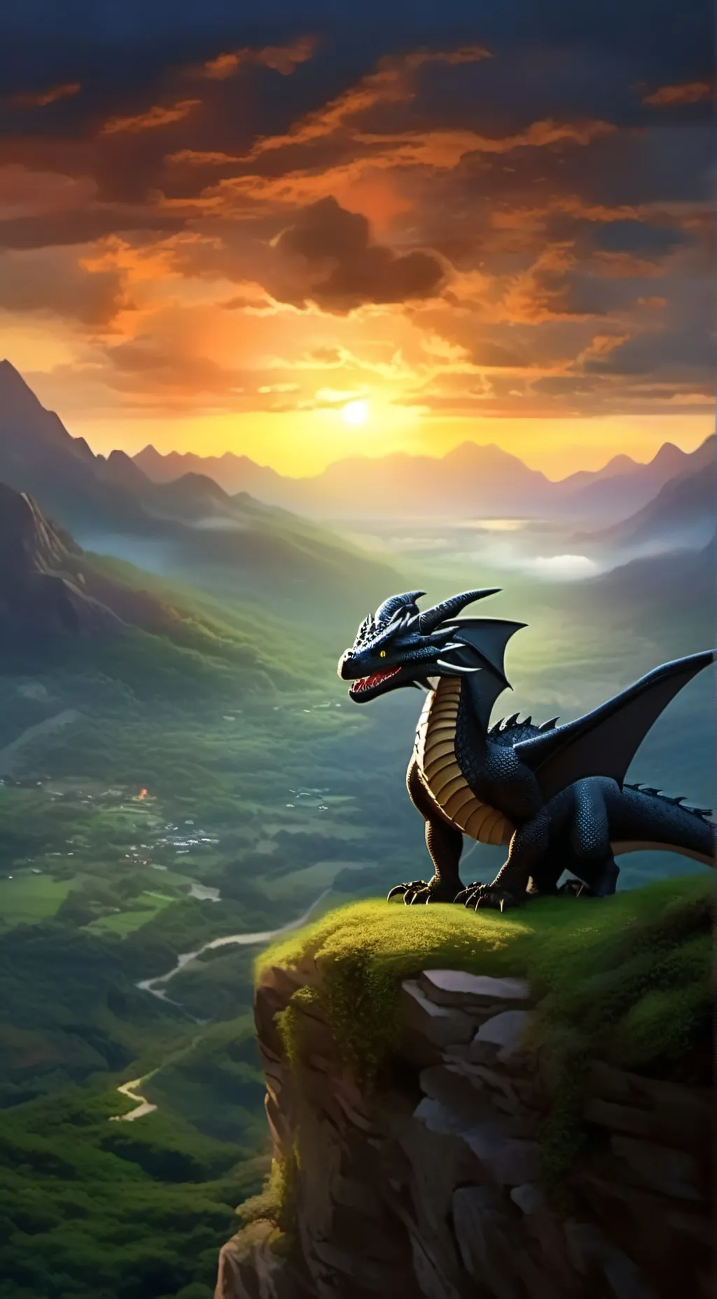 ai character: HTTYD world  background