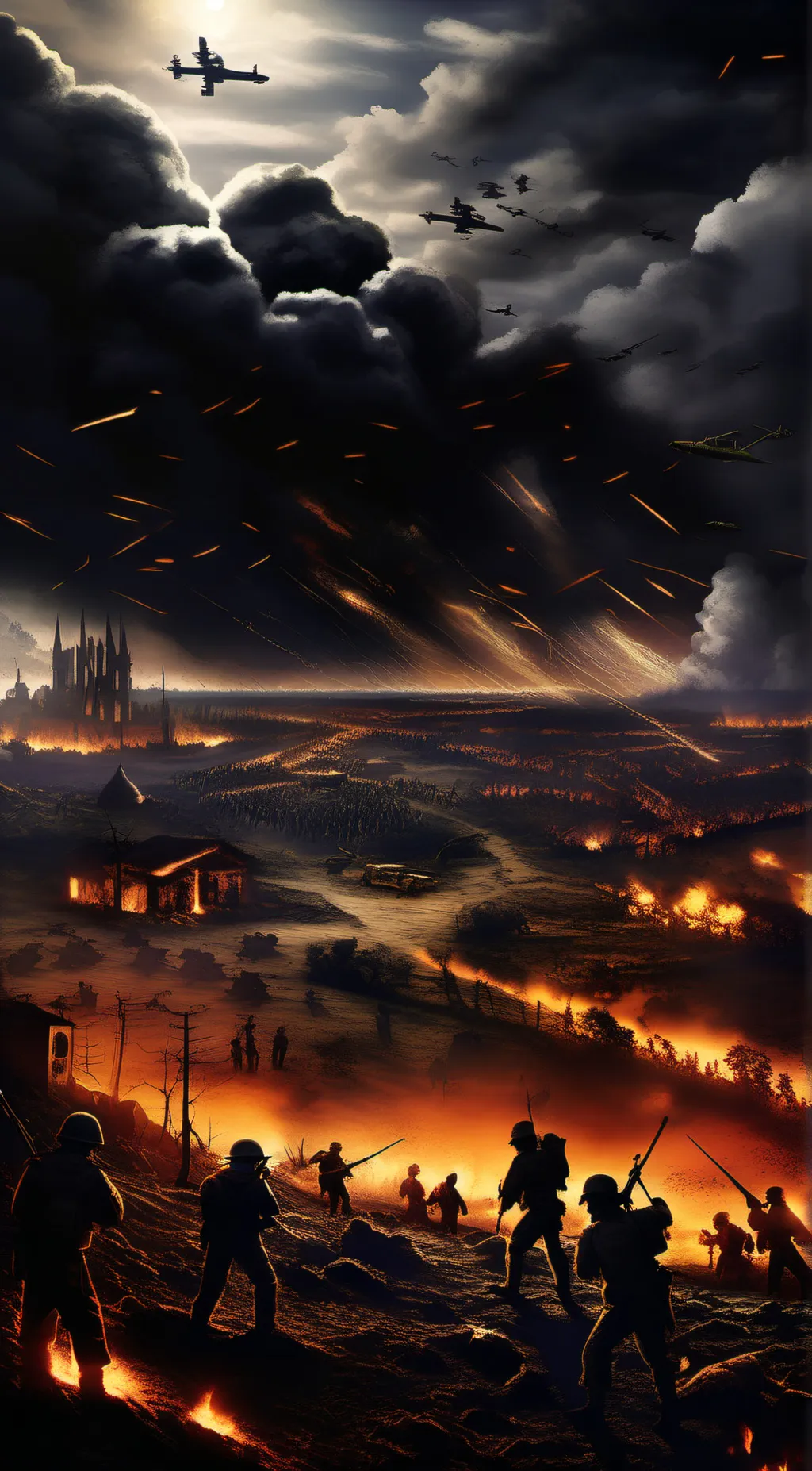 ai character: war on hell background