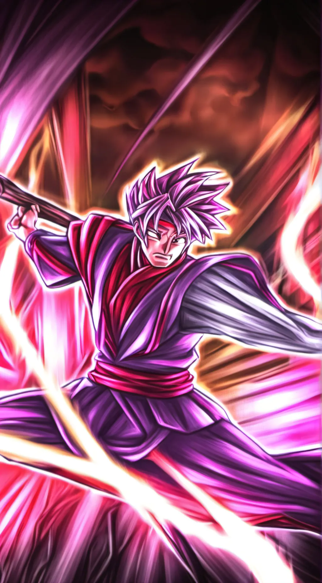 ai character: goku black background
