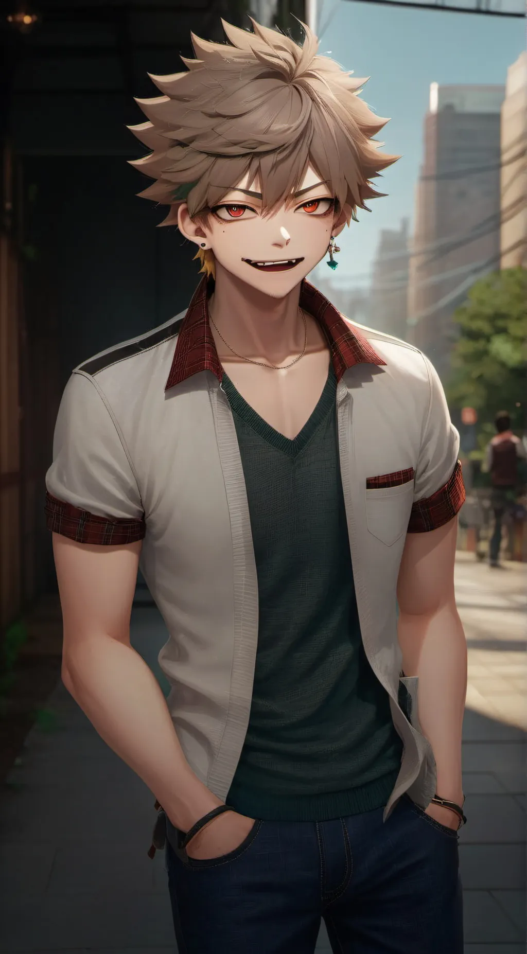 ai character: Bakugo the dad background