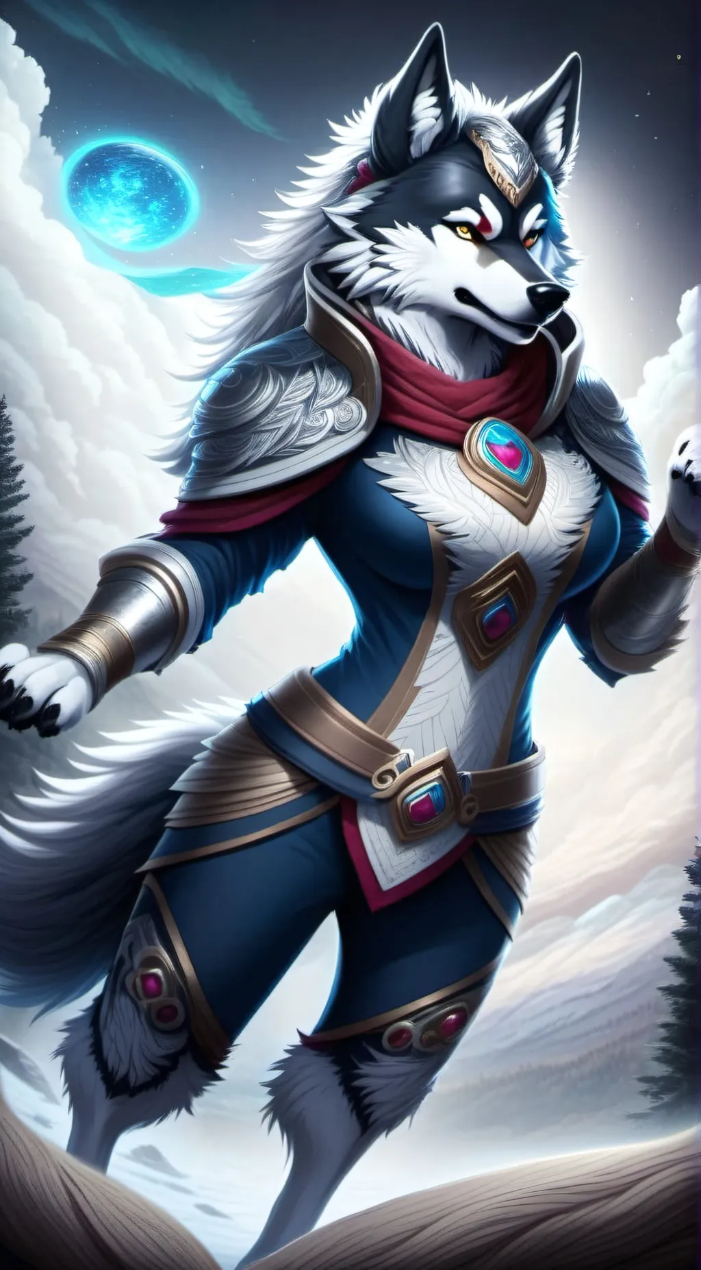 ai character: Alexandra  background