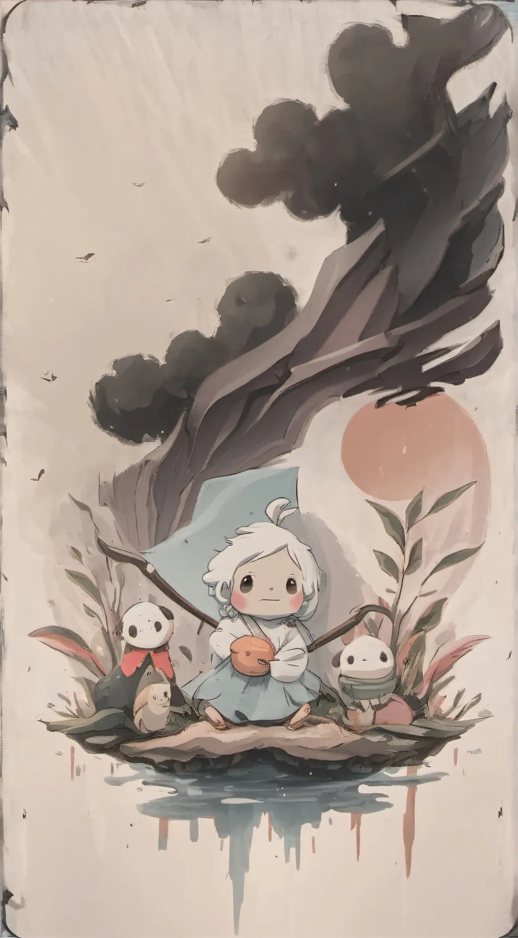 ai character: Cinnamoroll background