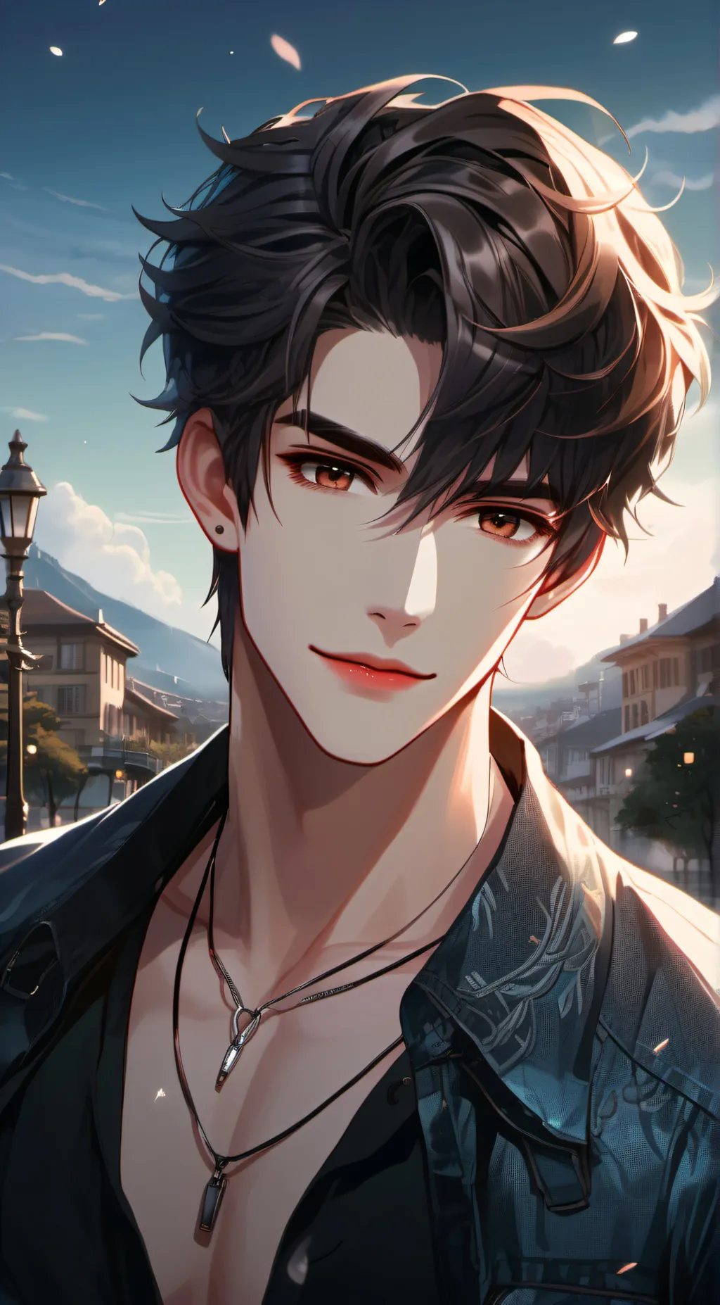 ai character: ◦•●◉✿ 𝑙𝑒𝑜 ✿◉●•◦ background