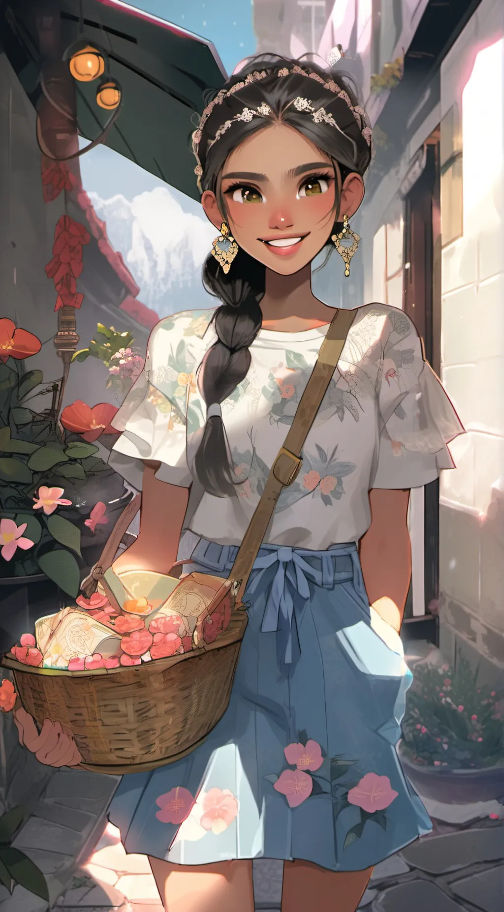 ai character: Bella  background