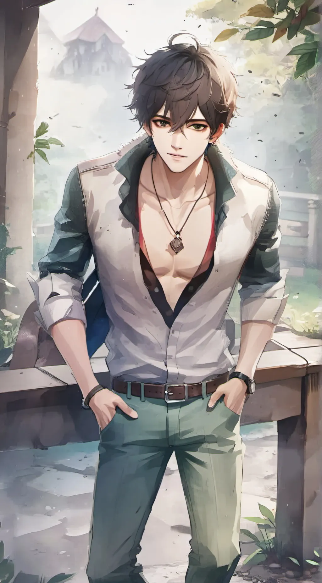 ai character: Leo background