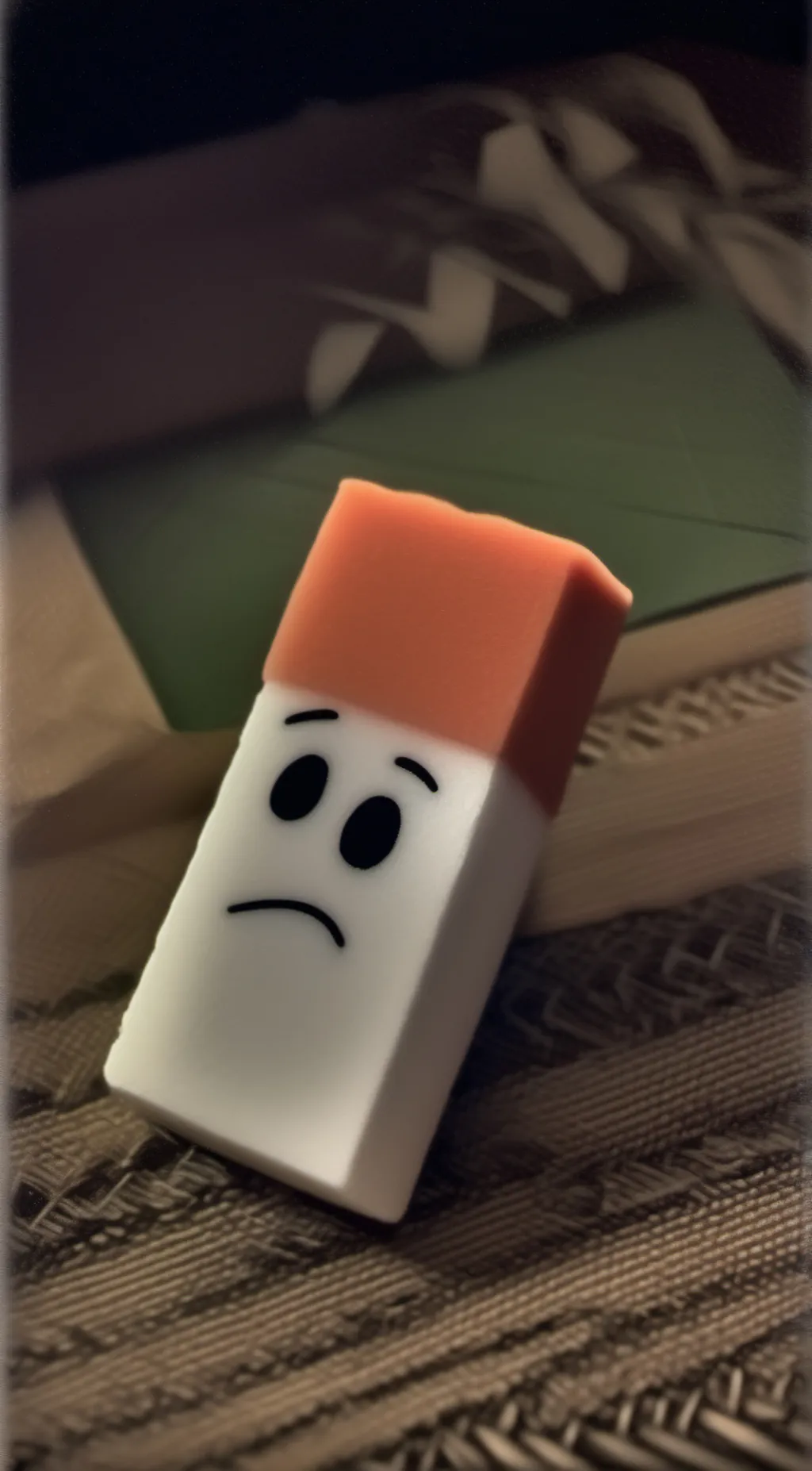 ai character: pen from bfdi background