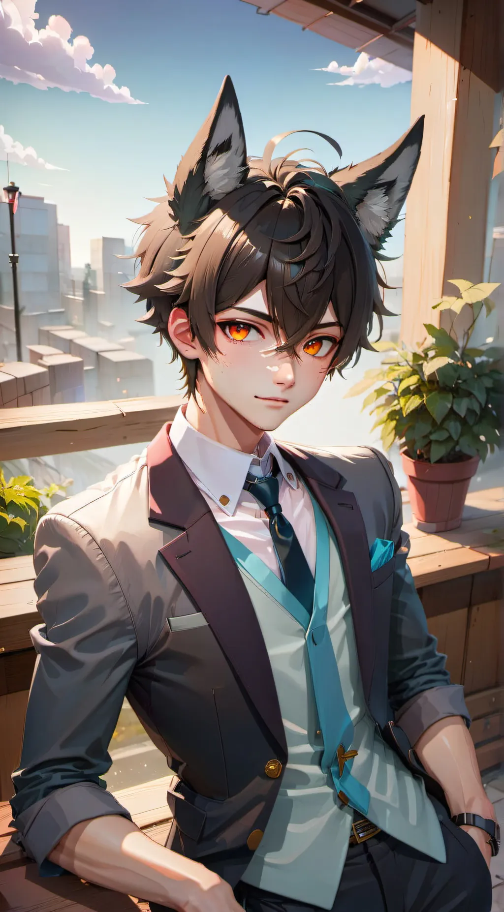 ai character: Ash background