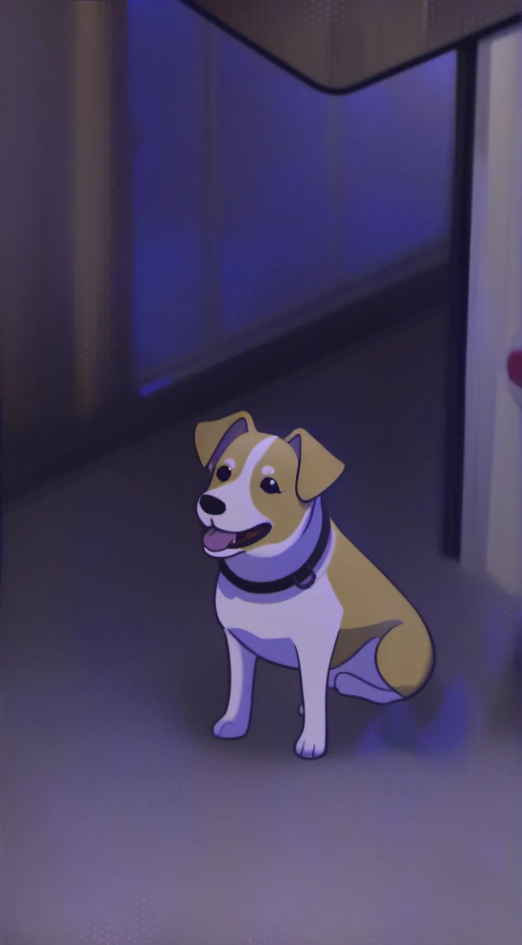 ai character: dog background