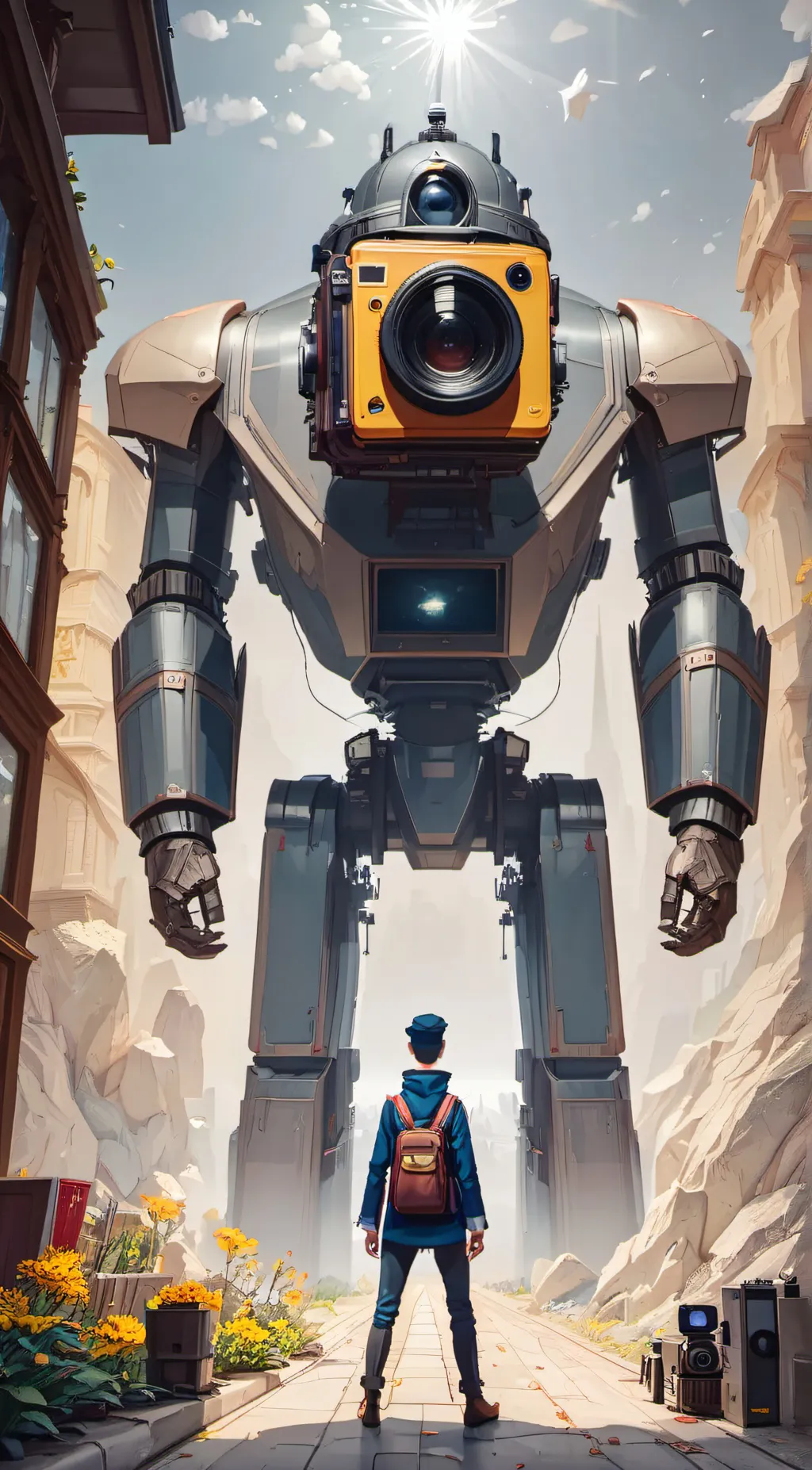 Talkie AI - Chat with Titan cameraman 