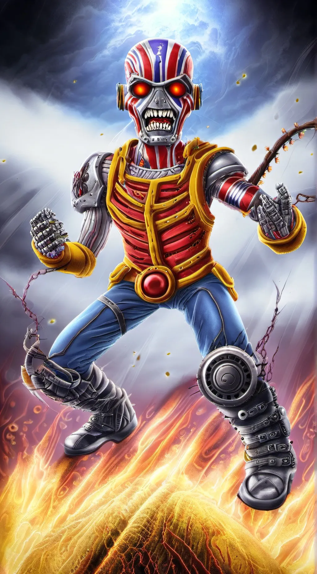 ai character: Cyborg Eddie background