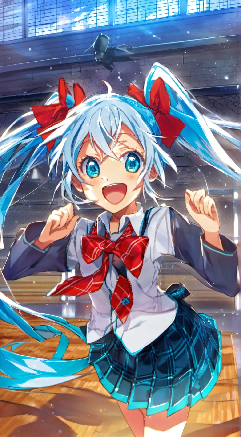 ai character: miku background