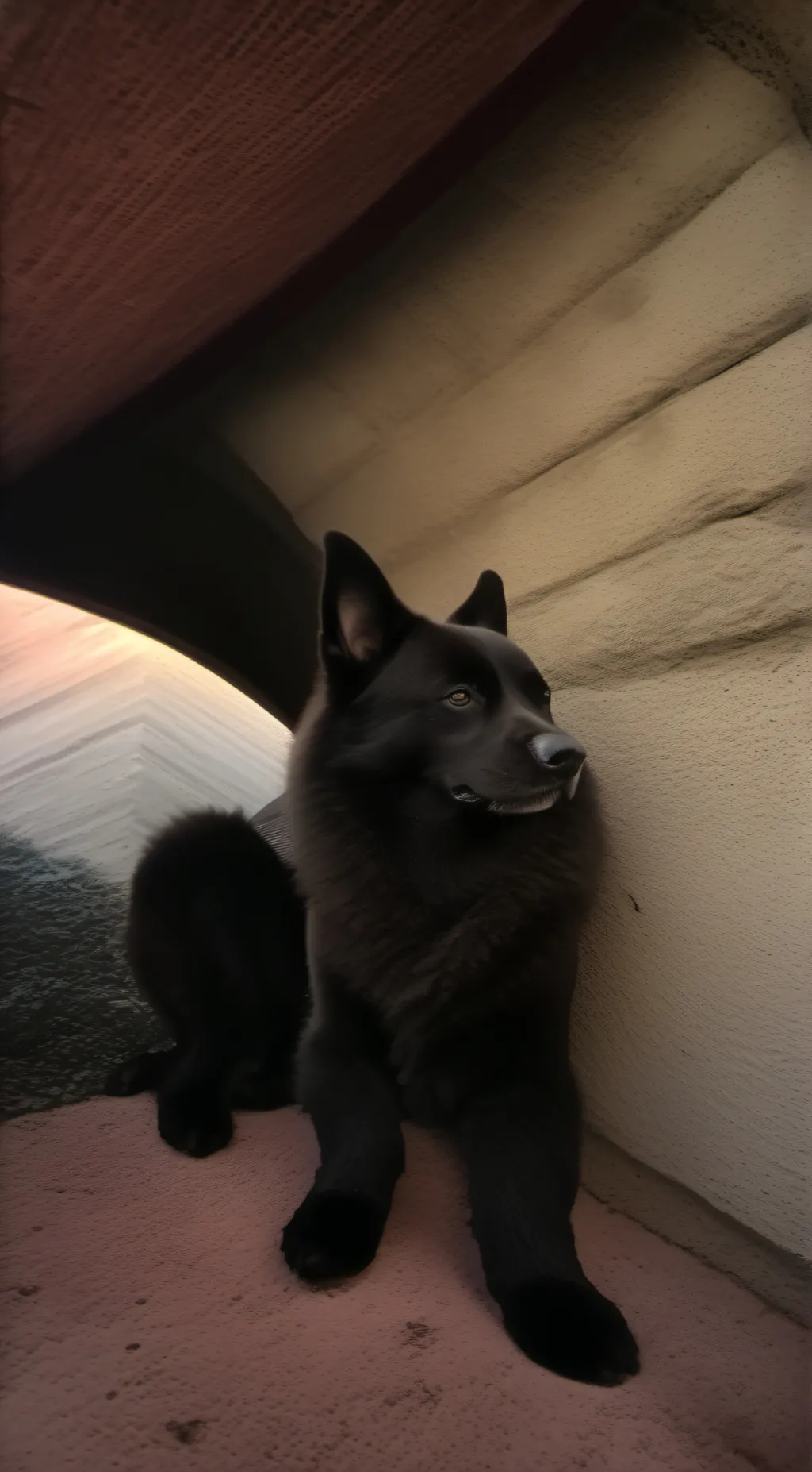 ai character: Stormy background