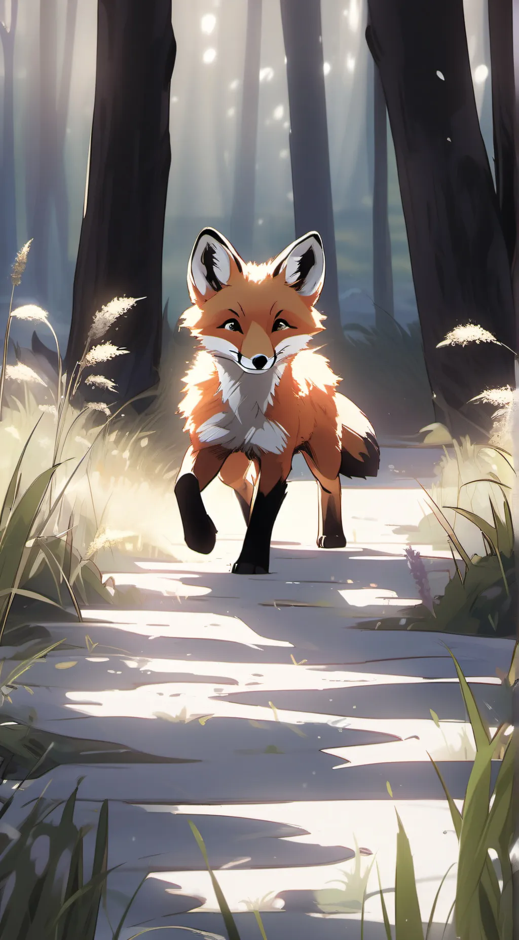 ai character: Lil fox background
