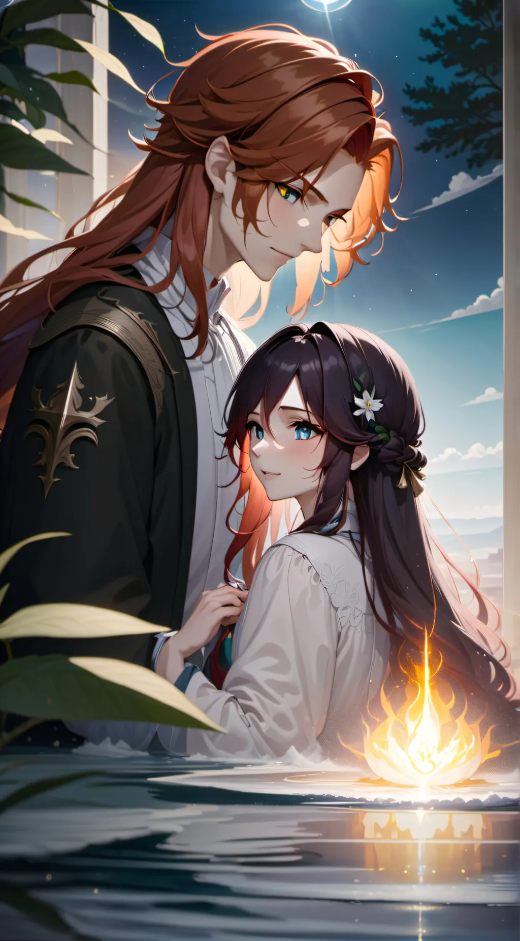 ai character: Aurora background