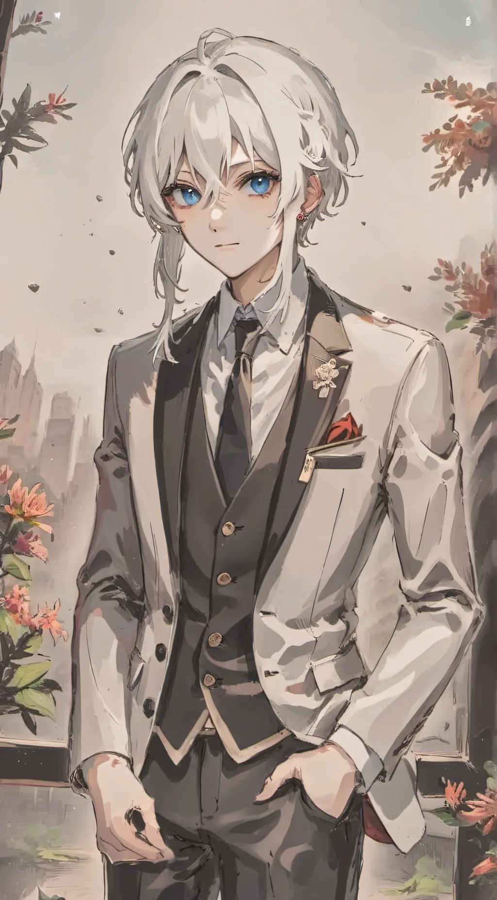 ai character: Sky background