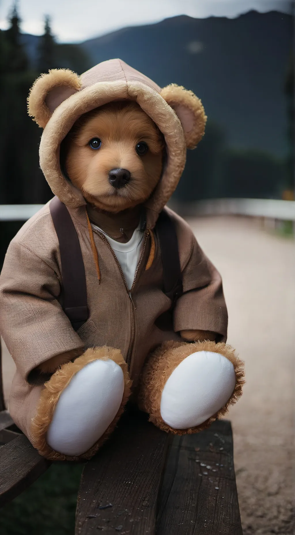 ai character: Mr.bear background